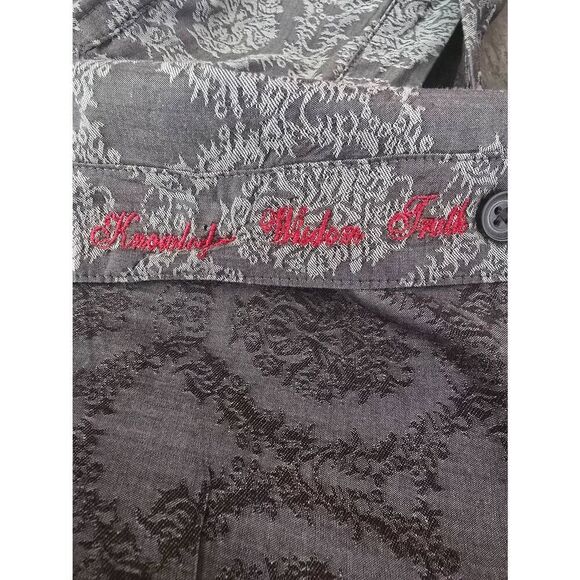 Men's Robert Graham Gray Paisley Long Sleeve Button Down Size XL - Picture 7 of 10